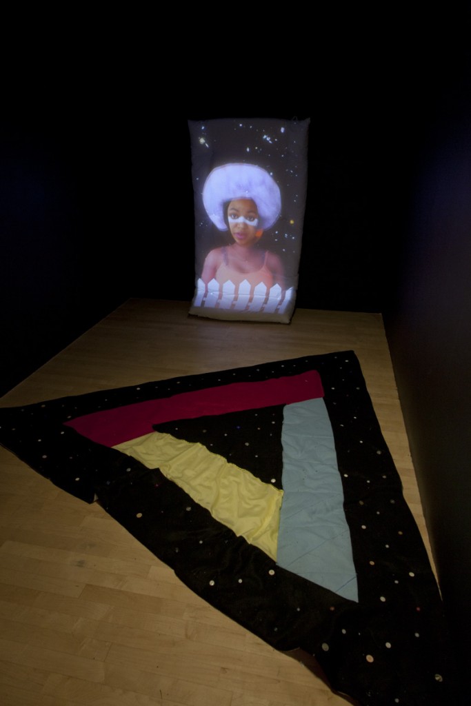 Installation views of Ariel Jackson's B.A.M. aKa By Any Means Necessary