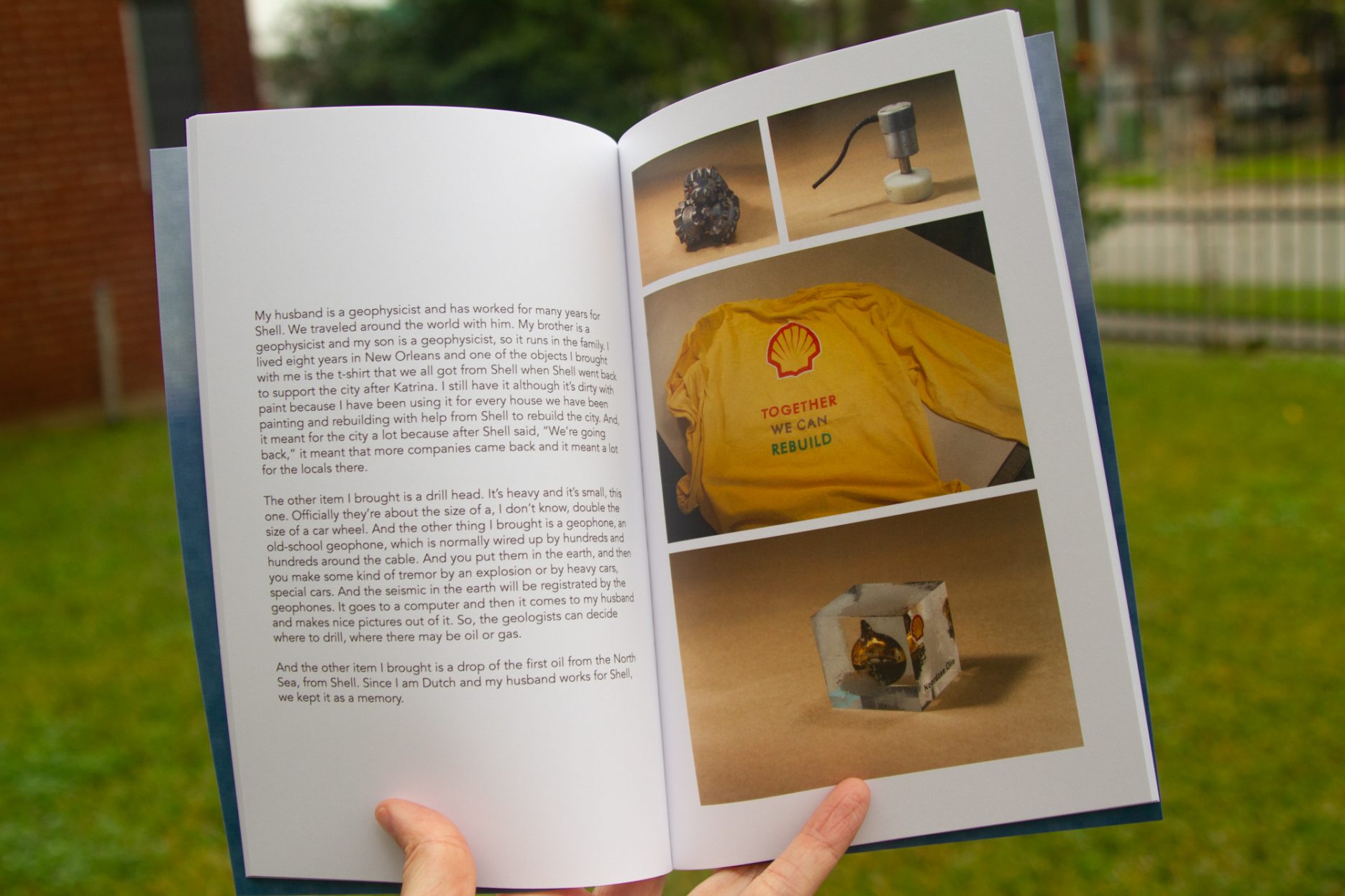 Photograph of the interior pages of a book